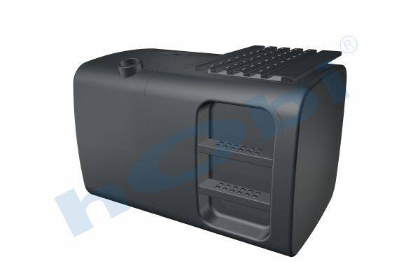 Yakıt Tankı, Çelik, Basamaklı, 470 Lt. Man H:700 W:700 L:1080 Siyah (RAL9005) - 1