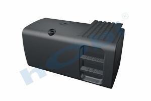 Yakıt Tankı, Çelik, Basamaklı, 590 Lt. Man H:700 W:700 L:1380 Siyah (RAL9005) - 1