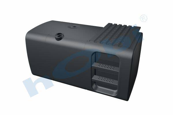 Yakıt Tankı, Çelik, Basamaklı, 590 Lt. Man H:700 W:700 L:1380 Siyah (RAL9005) - 1