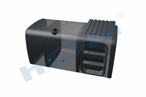 Yakıt Tankı, Çelik, Basamaklı, 590 Lt. Man H:700 W:700 L:1380 Siyah (RAL9005) - 4